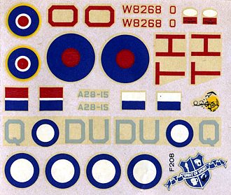 FROG 1/72 Douglas Havoc, Intruder or Boston - decal sheet