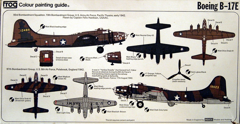 FROG 1/72 B-17E Flying Fortress
