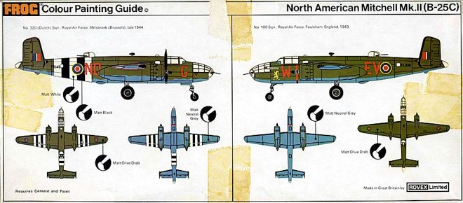 FROG 1/72 N.A. Mitchell Mk.II (B-25C)