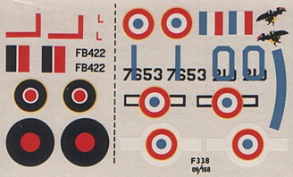 FROG 1/72 Marauder Mk.II decal sheet