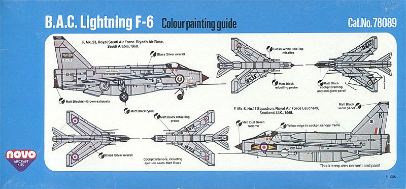 1/72 B.A.C. Lightning F-6 модель НОВО