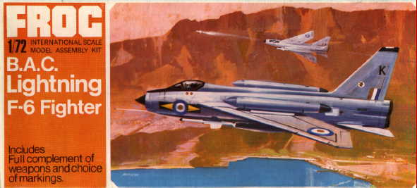 FROG 1/72 B.A.C. Lightning F-6 
