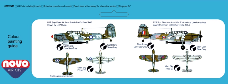 Fairey Barracuda Mk.II, модель NOVO