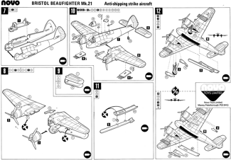 NOVO 1/72 Beaufighter Mk. XXI инструкция