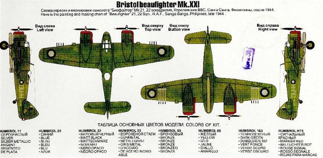 Bristol Beaufighter - КОРПАК, низ коробки