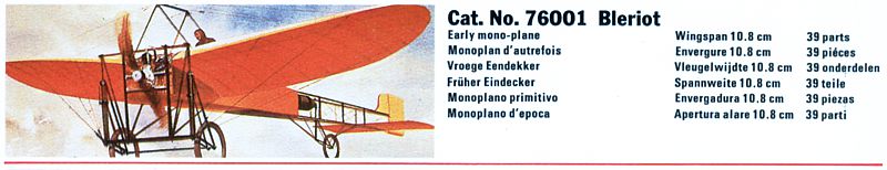 Bleriot XI - NOVO catalog 1978