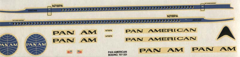 NOVO 1/144 Boeing 707 - 321 DECAL