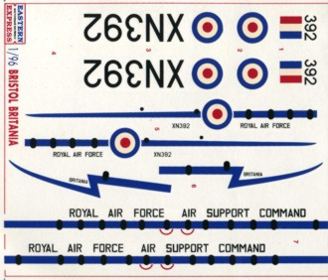 Eastern Express 1/96 Bristol Britania - RAF decal