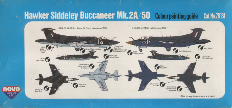 NOVO 1/72 Hawker Siddeley Bucaneer Mk.2A/50