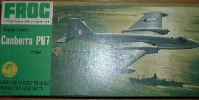 FROG 1/72 Canberra PR7