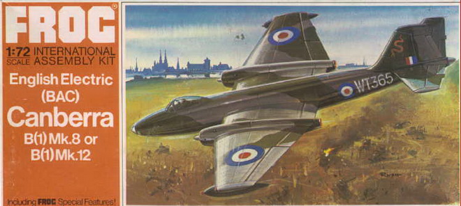 FROG 1/72 English Electric (BAC) Canberra B(1) Mk.8 or B(1) Mk.12