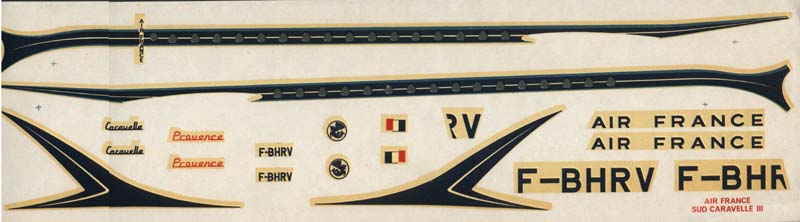 NOVO 1/96 SUD Aviation Caravelle - decal