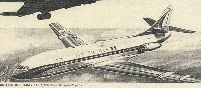 SUD Aviation CARAVELLE 1/96th Scale - FROG Catalog