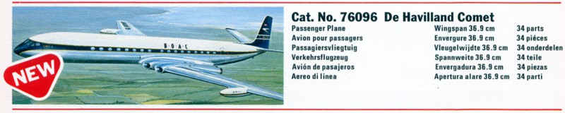 Cat.No. 76096 Comet 4 в каталоге NOVO 1976