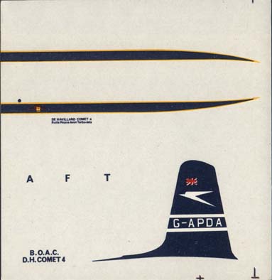 NOVO 1/96 DH Comet 4 (BOAC) instruction sheet