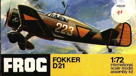 FROG 1/72 Fokker D21 - bagged