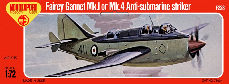 NOVOEXPORT 1/72 GANNET MK.1/4