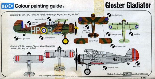 FROG 1/72 Gloster Gladiator Mk.II