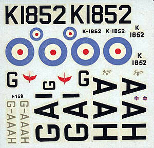 1/72 DH60 NOVO kit decal
