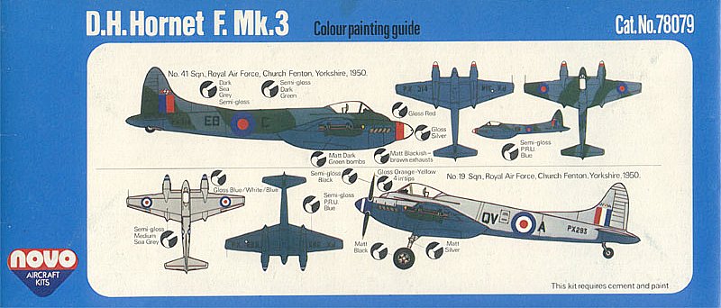 NOVO 1/72 D.H. Hornet F. Mk.3