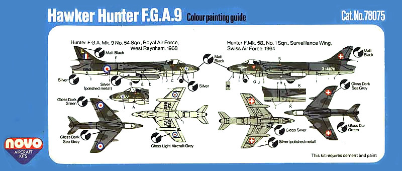 NOVO 1/72 Hawker Hunter F.G.A.9