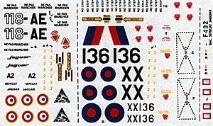 1/72 SEPECAT Jaguar decal NOVO kit