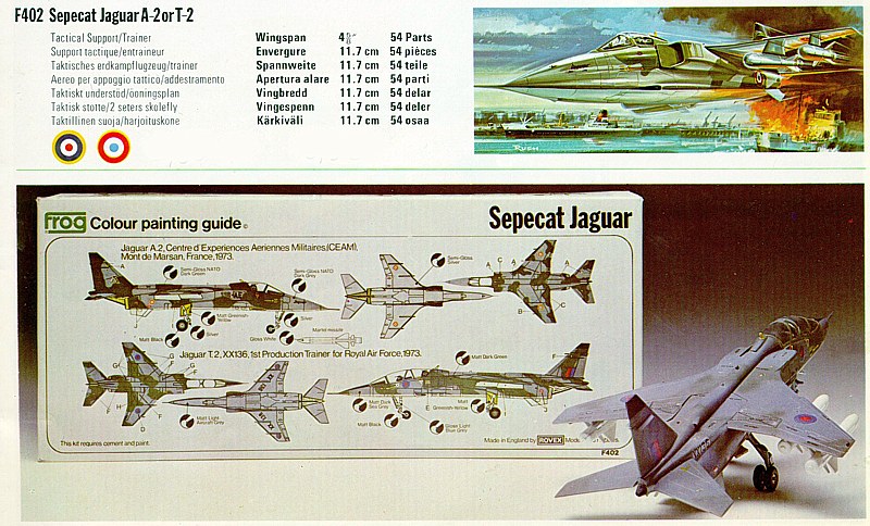 F402 SEPECAT Jaguar A-2 or T-2   on a FROG catalog