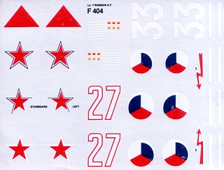 Lavochkin La-7I - NOVO decal sheet