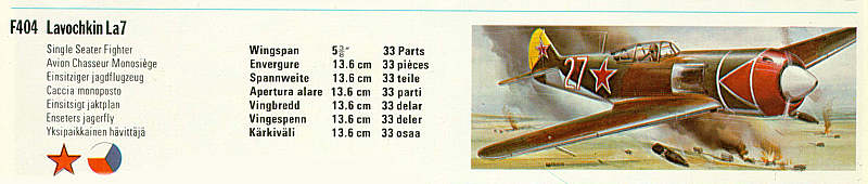La-7 in FROG 1976 catalog