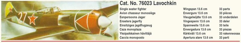 Cat. No. 76023 - Lavochkin, NOVO catalog