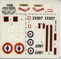 1/72 Westland Aerospatiale WG.13 Lynx decal NOVO