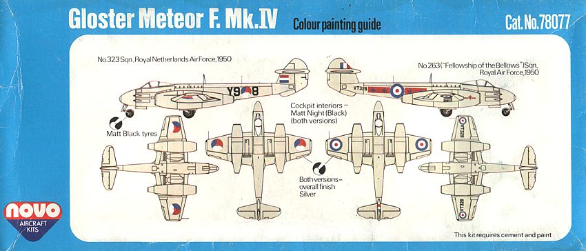 NOVO 1/72 Gloster Meteor F. Mk.IV