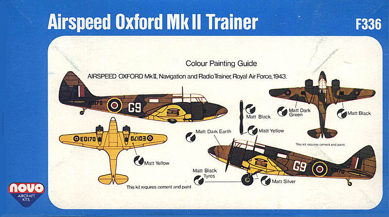 1/72 Airspeed Oxford Trainer - модель NOVO