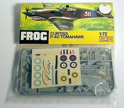 Curtiss P-40 Tomahawk - FROG kit, bagged
