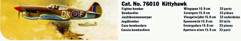 Novo 1978 Catalog - Kittyhawk Mk.I