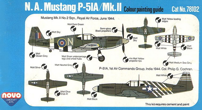 1/72 N.A. Mustang P-51A/Mk.II модель НОВО