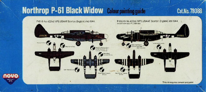 1/72 Northrop P-61A Black Widow - модель НОВО
