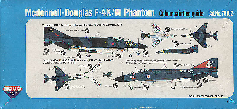 NOVO 1/72 Mсdonell-Douglas F-4K/M Phantom