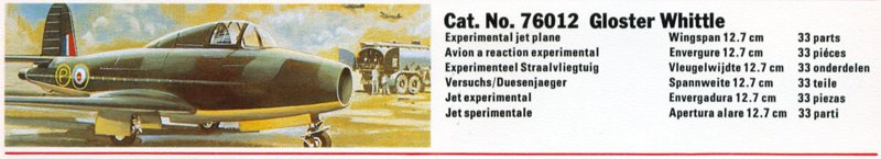 Novo 1978 Catalog - Gloster Whittle E28/39
