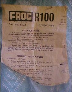 FROG 1/500 R-100 instruction sheet