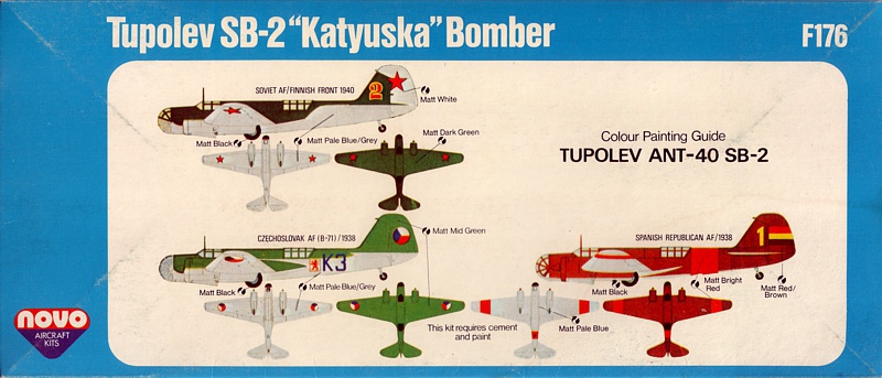 NOVO 1/72 Tupolev SB-2 Late type box, without Luftwaffe aircraft