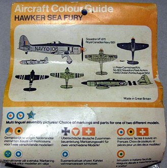 FROG 1/72 Hawker Sea Fury - bagged kit