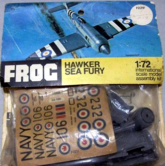 FROG 1/72 Hawker Sea Fury - bagged kit