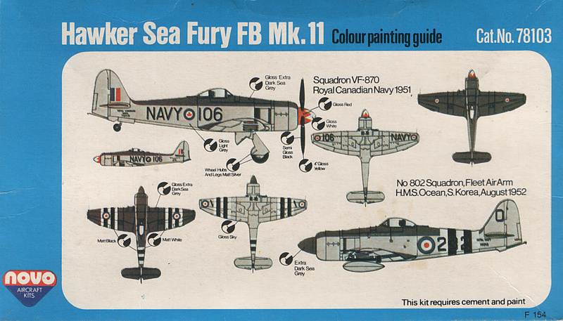 1/72 Hawker Sea Fury FB Mk.11 - NOVO kit