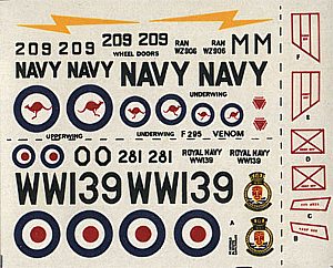 NOVO - Sea Venom decal sheet