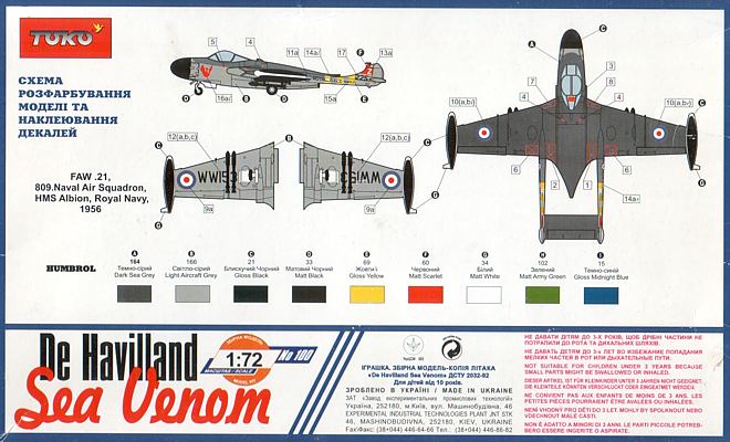 TOKO 1/72 Sea Venom