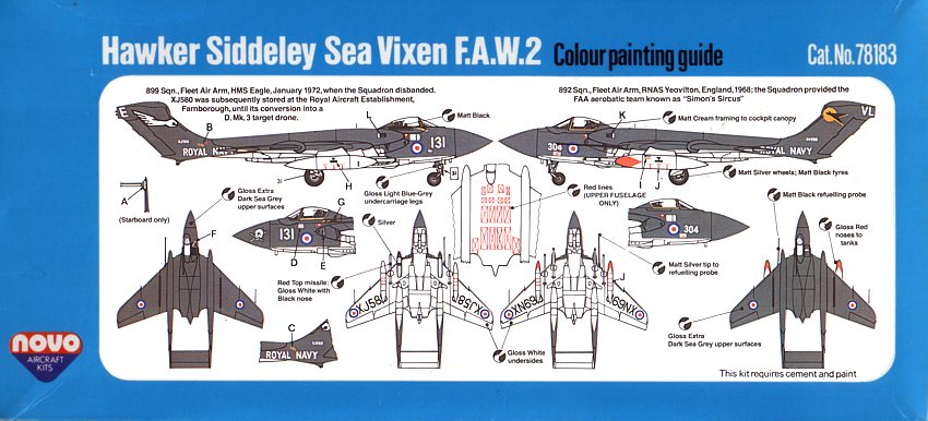 1/72 Hawker Siddeley Sea Vixen F.A.W.2 - NOVO kit