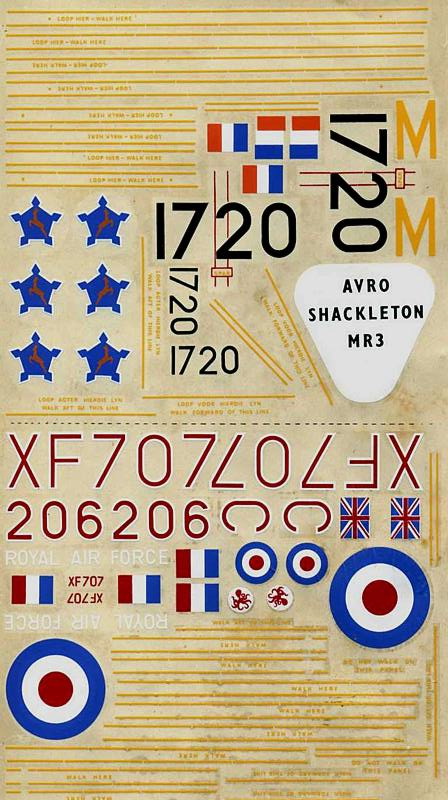 FROG 1/72 Shackleton MR.3 decal