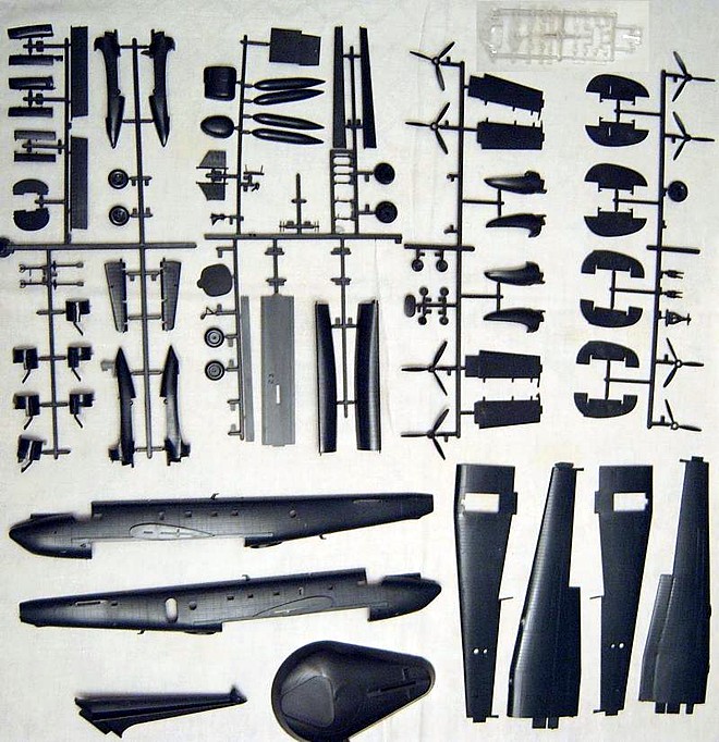 1/72 Shackleton - kit parts