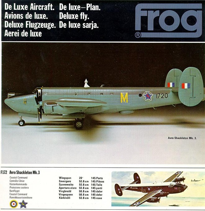 F172 Avro Sackleton Mk.3 on a FROG catalog